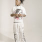 'ODEE' Nylon Trackpants | WHITE