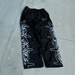 'ODEE' Nylon Trackpants | BLACK